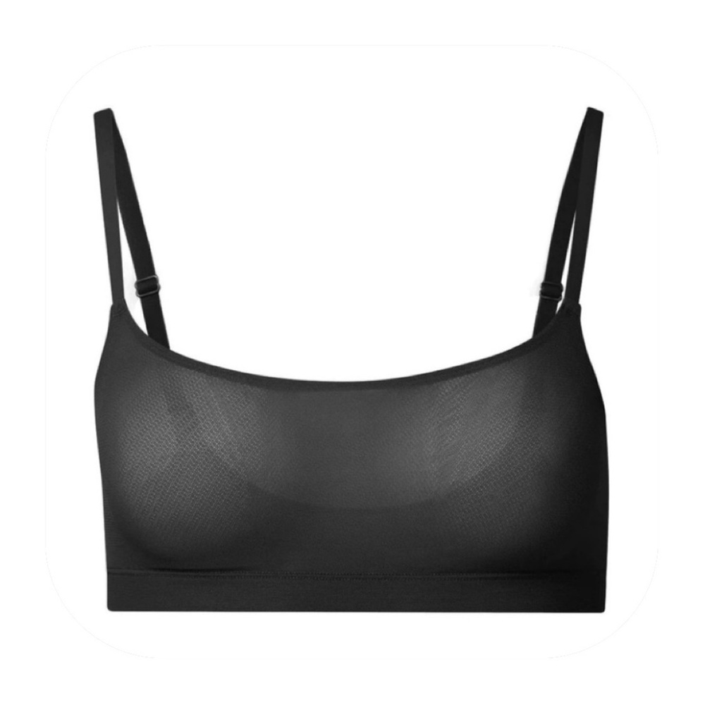 Nueskin M black Olympia mesh bralette